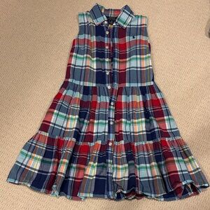 Polo by Ralph Lauren Girls Multicolor Plaid Dress
